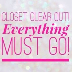 Closet clean out for the end of the year!